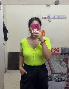 Fluorescent H&amp;m Green Top