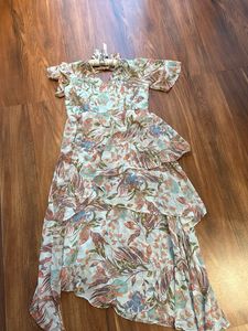 Floral Ruffle Midi Dress