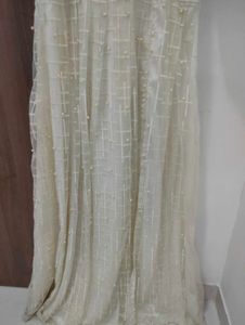 Elegant Ivory Pearl Embellished Dress