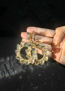 Statement Crystal Earrings/Korean Earings