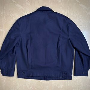 Navy Blue Zip-Up Jacket