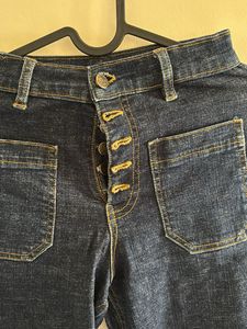 Button Down High Rise Jeans