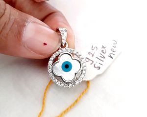 925 Silver Evil Eye Mop Pendant