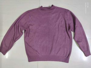 Mauve Turtleneck Pullover