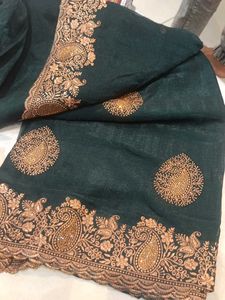 Elegant Embroidered Saree