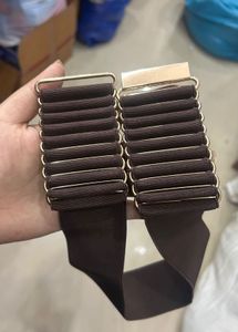Brown Elastic Waist Belt