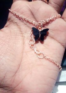 Little Butterfly Necklace | Rhodium Plated