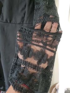 Elegant Black Lace Dress