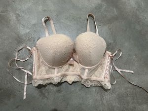1. lace push-up bralette 2. Satin Halter Top