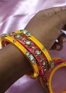 Silk Thread Bangles - Set of 6