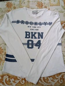 D.J.C. FULL SLEEVE WHITE COLOUR FEW TIMES WORN