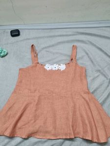 Peach A LINE TOP