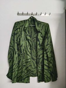 Aesthetic Dark Green Shirt