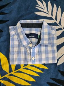 Men&#39;s Blue Checked Shirt