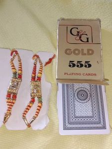 Rakhi Set with Playing Cards
