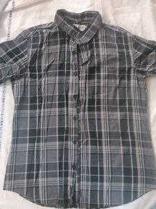 Classic Black Cotton Shirt | Size 42