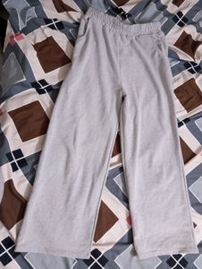 Wide Leg Grey Joggers For Gym Or Everyday Wear