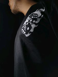 Funky Mens Tshirt Black Dark Tshirt L Size