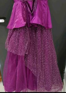 Designer Full Flare Partywear Gown