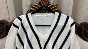 Striped V-Neck Sweater