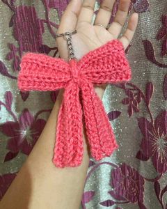 Cute Crochet Bow Keychain🎀