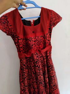 Red Floral Dress