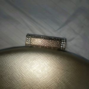 Golden Clutch Bag With Chain Sling Attachment
