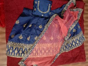 Heavy Zari Work Lehenga Choli Set
