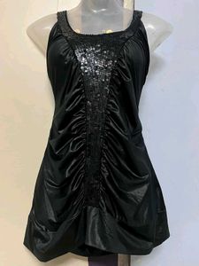 okay branded  Black Bodycon Party Dress