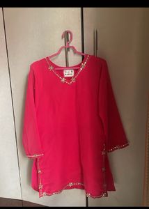 Pink Plazzo Set