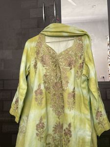 Tilla Work Kurti With Pure  Lining Attached