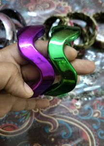 Chunky Bangles With Bracelets