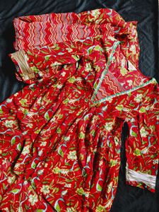 Anouk Pure Cotton Kurta Plazzo Set