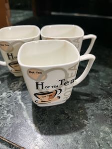 3 Hot Tea Mugs