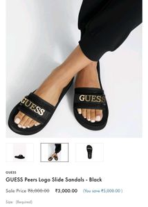 Guess Black Slides