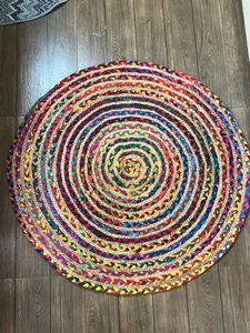 Colorful Braided Round Rug