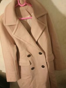 Elegant Pink Overcoat