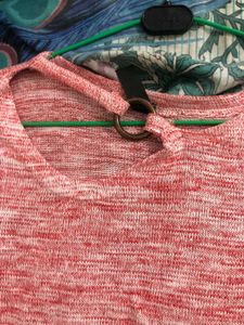 Half Sleeve Cut Out Top