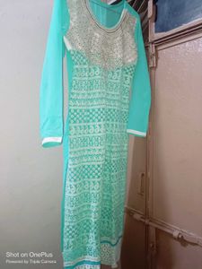 Elegant Embroidered Kurta With Free Gift Also