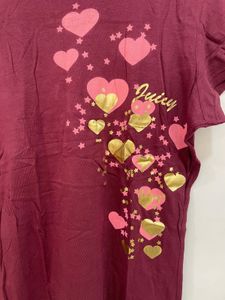 🍷 Juicy Couture 'Heart Throb' Y2K Tee ✨