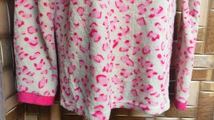 Pink Leopard Print Pullover