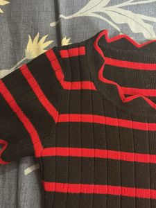 Red And Black Top