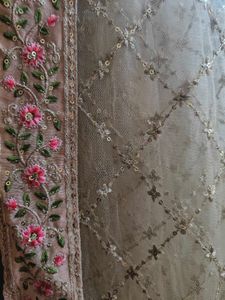 Peach Anarkali Festive Wear