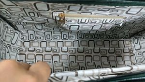 LV Inspired Dark Green Tote Bag