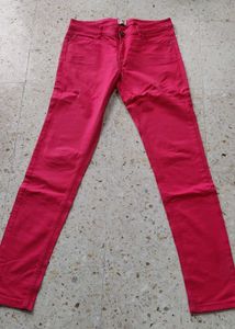 Only Brand , carrot red denim like jeans