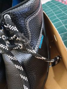 Black Leather Work Shoes 7 number