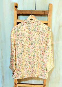 Peach Printed Shirt Size-42