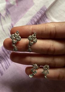 Small Silver Jhumka