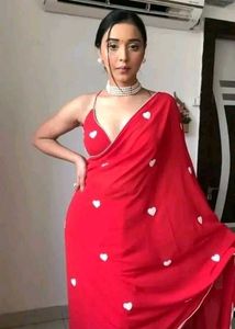 Velentine Red Saree ❤️❤️😍😍