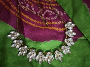 Golden Stone Necklace.